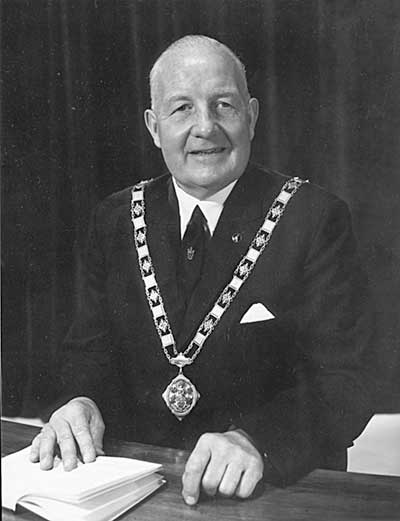 Reg Green, when mayor of Malvern