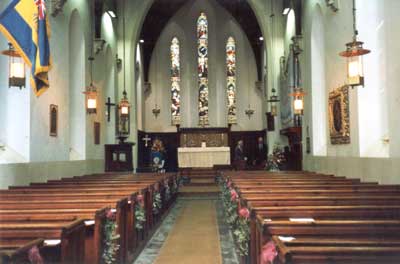 Interior of St Mary Guarlford, in 2004